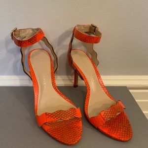Orange Snake Print Loffeler Randall Sandals